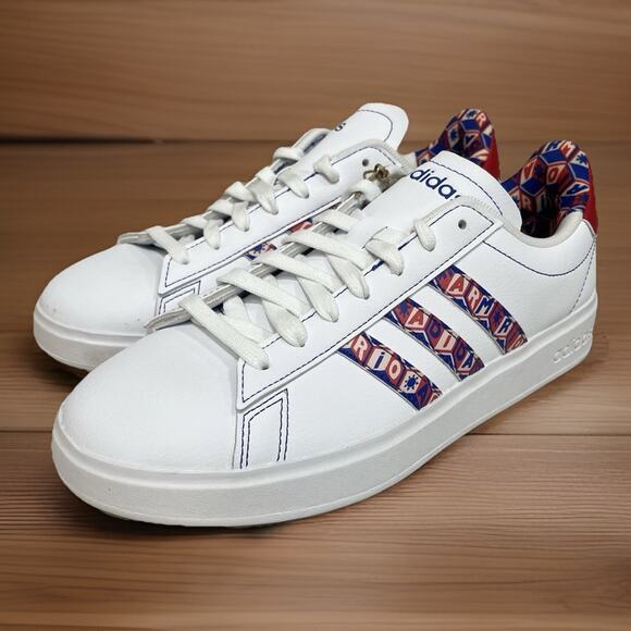 Adidas Grand Court 2.0 Women Size 7.5 Comfy Casual Rio White Red IE8509 New - Picture 5 of 10
